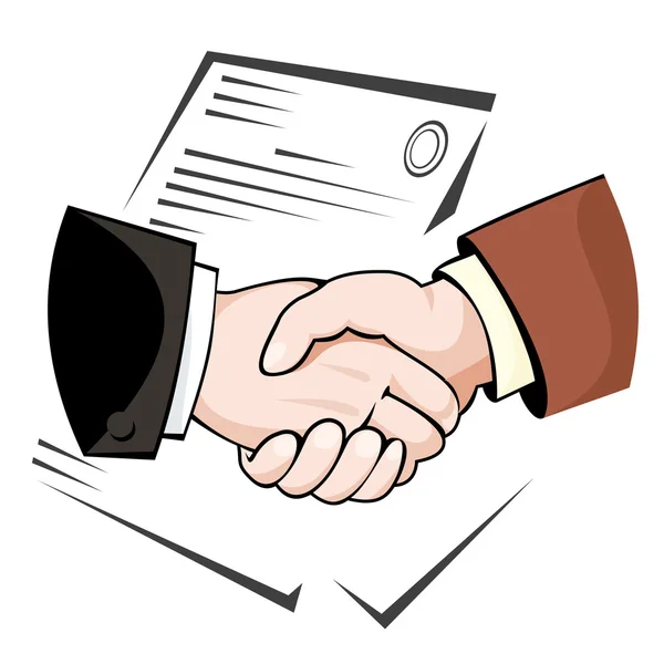 Businessmen handshake Rechtenvrije Stockillustraties