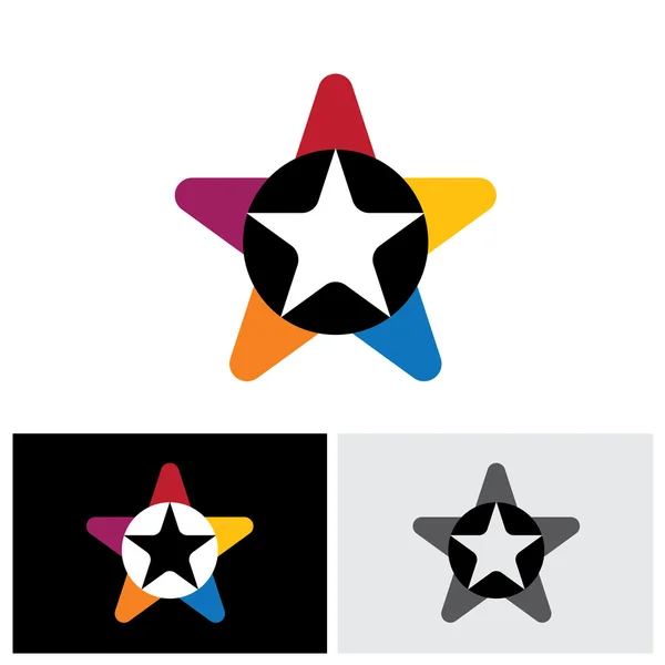 Ícone de estrela, vetor de ícone de estrela, ícone de estrela eps 10, logotipo da estrela, estrela i — Vetor de Stock