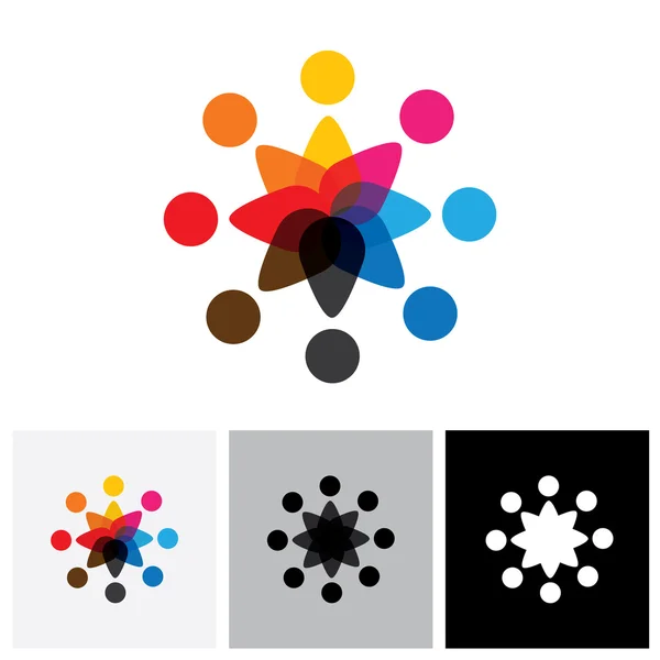 Icono del logotipo del vector de amigos en formato eps 10 — Archivo Imágenes Vectoriales