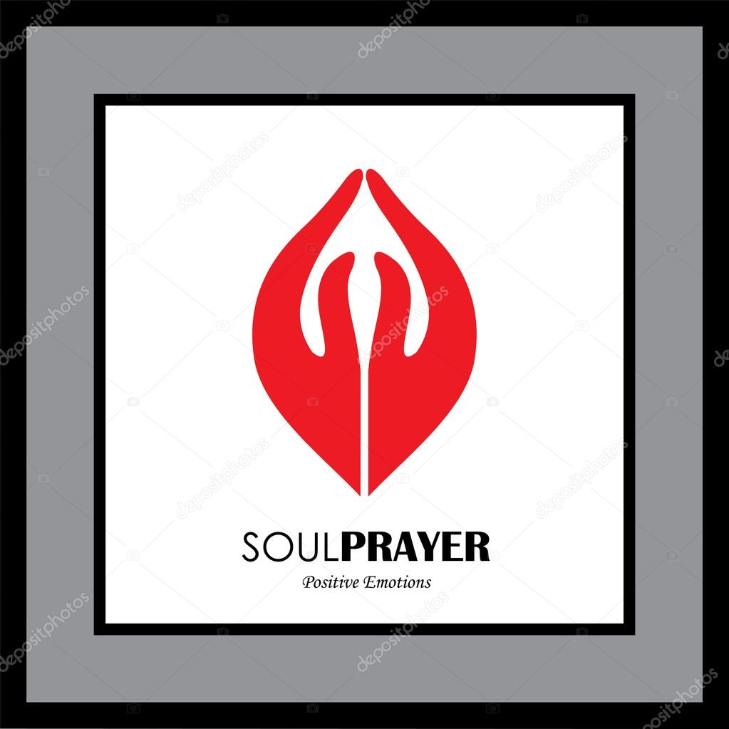 Indian womans hand greeting posture of namaste - vector logo icon. This icon can also represent meditation practice, offering prayers to god, respect to others, welcoming guests, yoga mudra