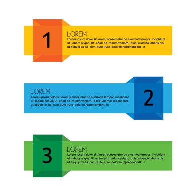 iş Infographic afiş - vektör grafik collectio sayılı
