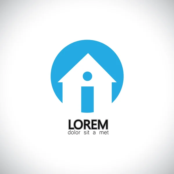 House ( home ) & residence sign for real estate vector logo ic Stock