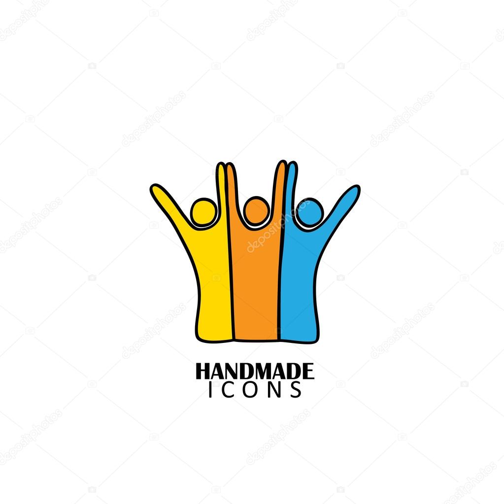 Hand Drawn People Icon Of Friendship Vector Graphic Logo Stock Vector Image By C Smarnad Hand Drawn People Icon Of Friendship Vector Graphic Logo Stock Vector Image By C Smarnad