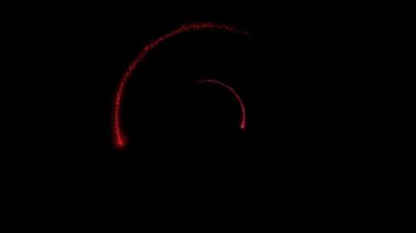 Kırmızı pırıl pırıl yüzük. Sihirli Noel parıltısı. Kusursuz 4K döngü video canlandırması 