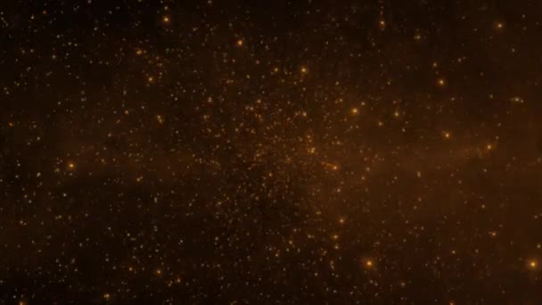 Animierter Weihnachtshintergrund Mit Goldglänzenden Sternen Hintergrund Für Den Weihnachtsurlaub — Stockvideo