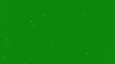 Kar görüntüleri. Yüksek kaliteli hareket animasyonu yeşil ekrana düşen karı yeniden canlandırıyor