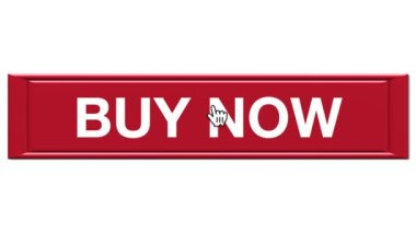 Şimdi Al düğmesi. Beyaz arkaplanda Buy Now tuşuna basan bir fare imlecinin canlandırması