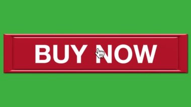 Şimdi Al düğmesi. Yeşil ekranda Buy Now tuşuna basan bir fare imlecinin canlandırması