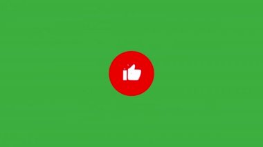 Canlandırılmış fare imleci yeşil ekrandaki Yuvarlak simgeye tıklıyor