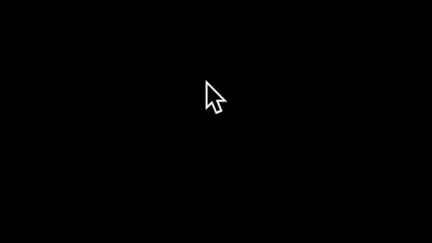 애니메이션 Arrow Cursor 마우스 운동의 Clicks — 비디오