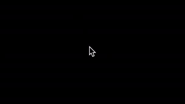 애니메이션 Arrow Cursor 마우스 운동의 Clicks — 비디오