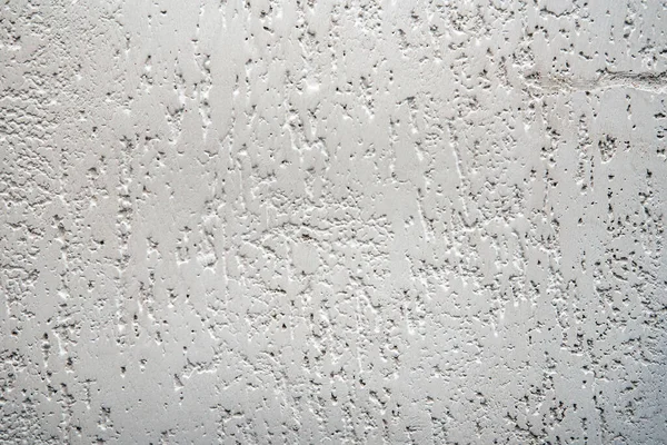 白墙结构肮脏 灰泥破烂不堪 粗糙的白墙 — 图库照片