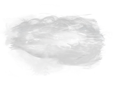 Sis ve duman dokusunun soyut bulutu, şeffaf arkaplanda izole edilmiş. Birleşim, atmosfer, gizem ve tasarım için mükemmel.