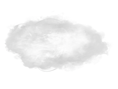 Sis ve duman dokusunun soyut bulutu, şeffaf arkaplanda izole edilmiş. Birleşim, atmosfer, gizem ve tasarım için mükemmel.
