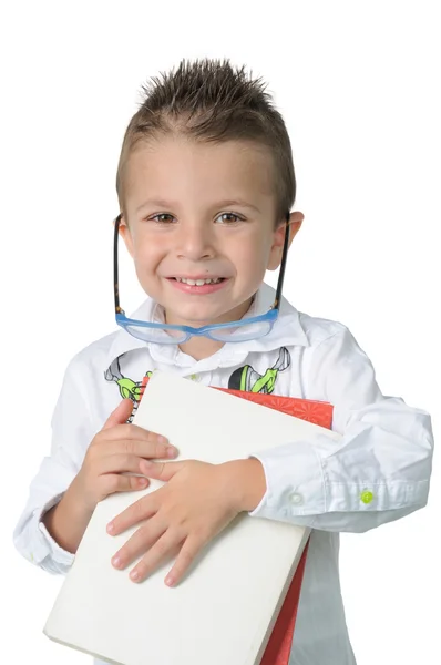 Enfant souriant le premier jour d'école — Photo