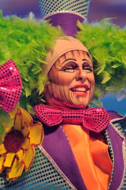 Tenerife, 23 Ocak: Karakter ve gruplar karnaval.