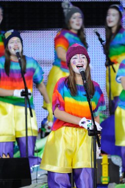 Tenerife, 23 Ocak: Karakter ve gruplar karnaval.