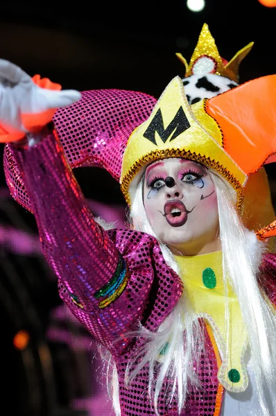 TENERIFE, JANUARY 28: Characters and Groups in The carnival. — Stock Photo, Image