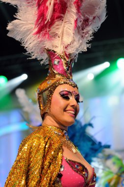 Tenerife, 7 Şubat: Karakter ve gruplar karnaval.