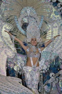 Tenerife, 11 Şubat: Karnaval Kraliçe için mükemmel seçim