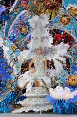Tenerife, 11 Şubat: Karnaval Kraliçe için mükemmel seçim