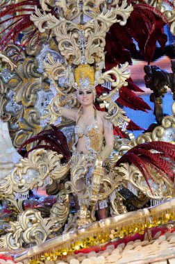 Tenerife, 11 Şubat: Karnaval Kraliçe için mükemmel seçim