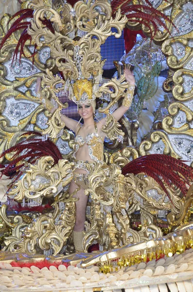 TENERIFE, 11 FEBBRAIO: Ottima scelta per la Regina del Carnevale — Foto Stock
