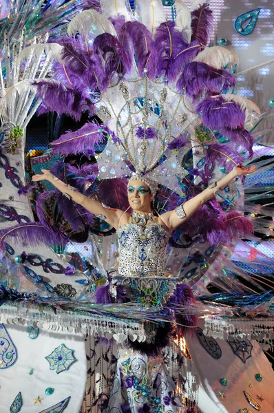 TENERIFE, 11 DE FEBRERO: Gran elección para la Reina del Carnaval — Foto de Stock
