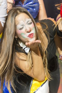 TENERIFE, JANUARY 20: Carnival groups and costumed characters