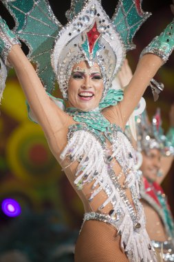 Tenerife, 30 Ocak: Karakter ve gruplar karnaval.