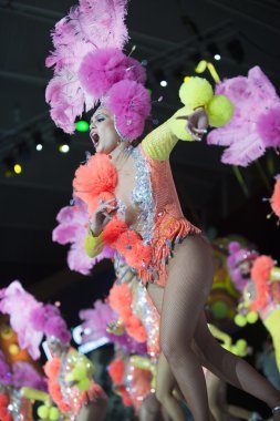 Tenerife, 30 Ocak: Karakter ve gruplar karnaval.