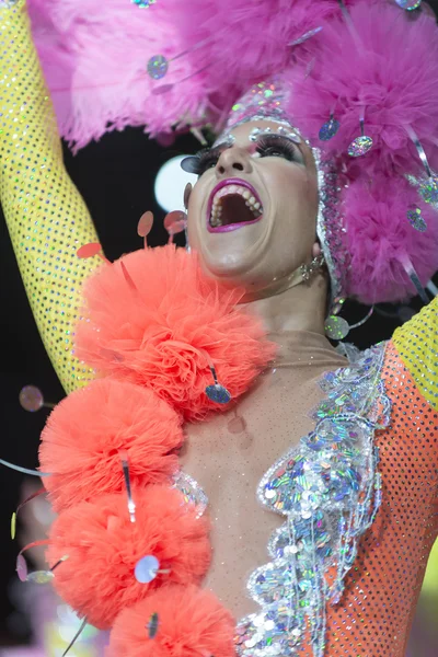 TENERIFE, JANUARY 30: Characters and Groups in The carnival. — Stock Photo, Image