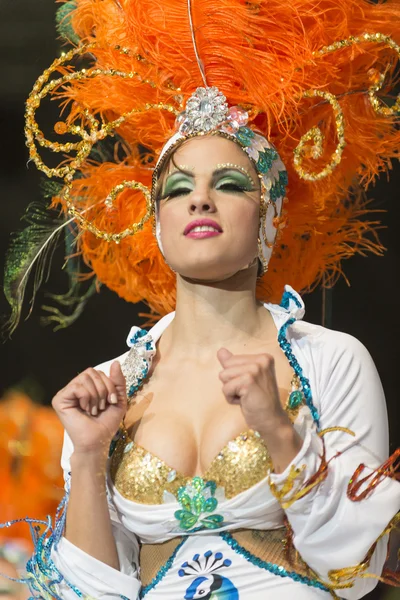 TENERIFE, 30 DE ENERO: Personajes y Grupos en el Carnaval . — Foto de Stock