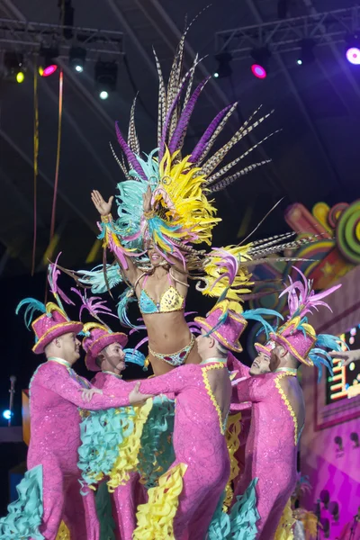 TENERIFE, JANEIRO 30: Personagens e Grupos no Carnaval . — Fotografia de Stock