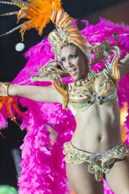 Tenerife, 30 Ocak: Karakter ve gruplar karnaval.