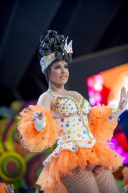 Tenerife, 30 Ocak: Karakter ve gruplar karnaval.