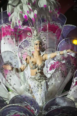 Tenerife, 3 Şubat: Büyük Gala Carn Kraliçe için tercih