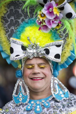 Tenerife, 9 Şubat: Karakter ve gruplar karnaval 