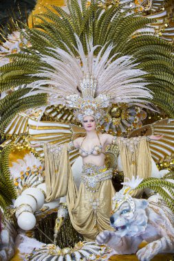 Tenerife, 9 Şubat: Karakter ve gruplar karnaval 