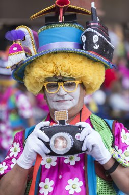 Tenerife, 9 Şubat: Karakter ve gruplar karnaval 