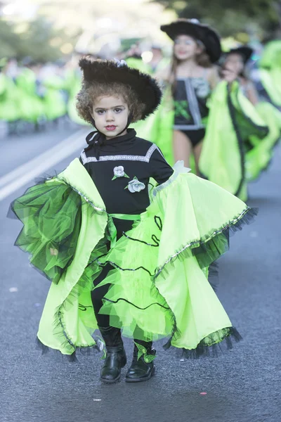 TENERIFE, FEBRUARY 9: Personaje și grupuri în Carnaval — Fotografie, imagine de stoc