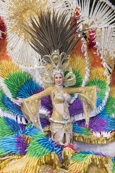 TENERIFE, 9 DE FEBRERO: Personajes y Grupos en el Carnaval — Foto de Stock