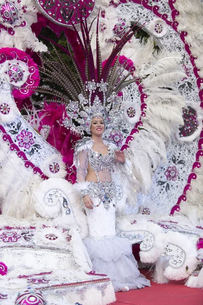 TENERIFE, 9 FEBBRAIO: Personaggi e Gruppi al Carnevale — Foto Stock