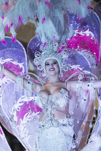 Teneriffa, 9 februari: Tecken och grupper i karnevalen — Stockfoto