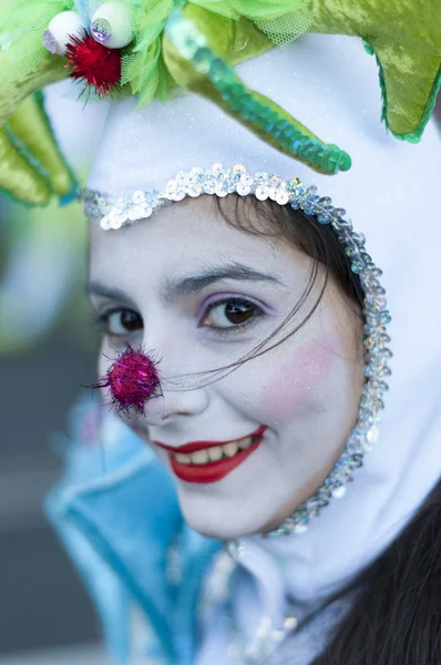 TENERIFE, FEBRUARY 9: Characters and Groups in The Carnival — Stock Photo, Image