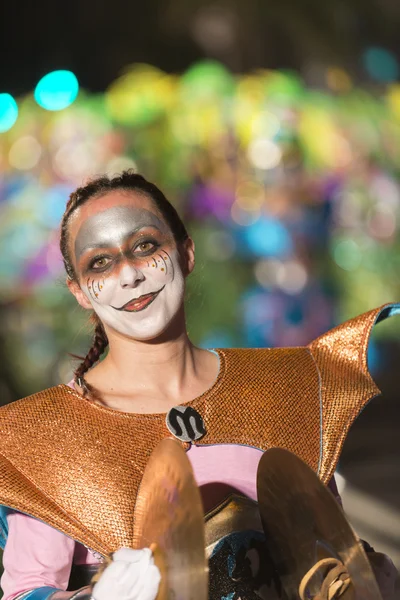 TENERIFE, 9 DE FEBRERO: Personajes y Grupos en el Carnaval — Foto de Stock