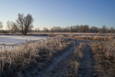 Kışın nefesi, göldeki ilk buz, buzlu bir sabahın şafağı çimenlerin üzerinde don, buzun yakın çekimi, ilk buzun üzerindeki desenler. Kış