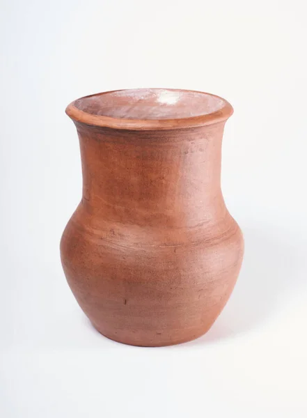 Keramik Produkt Med Dine Egne Hænder Lavet Potter Hjul Isoleret - Stock-foto