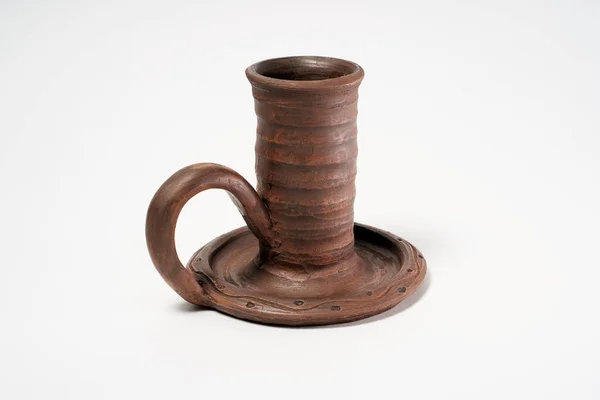Töpferei Craft Keramikprodukt Mit Eigenen Händen Hergestellt Auf Einer Töpferscheibe — Stockfoto