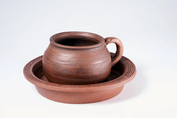 Pottery Craft Ceramic Product Your Own Hands Made Potter Wheel — Stock Photo, Image